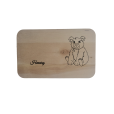 Frühstücksbrettchen  - Bär mit Wunschgravur